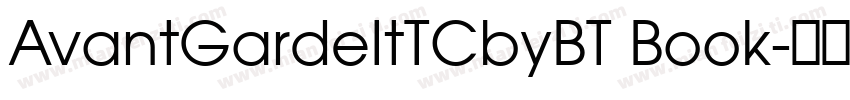 AvantGardeItTCbyBT Book字体转换